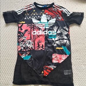 Adidas Mesh Panel Mini Dress